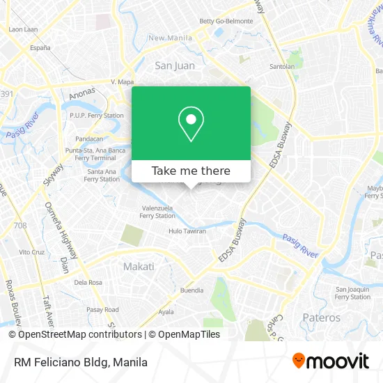 RM Feliciano Bldg map