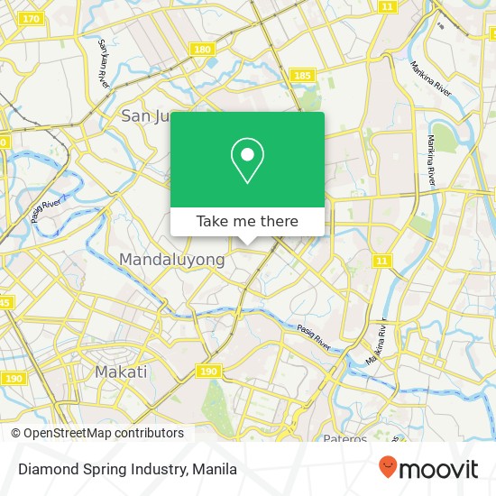 Diamond Spring Industry, Mariveles Highway Hills, Mandaluyong map