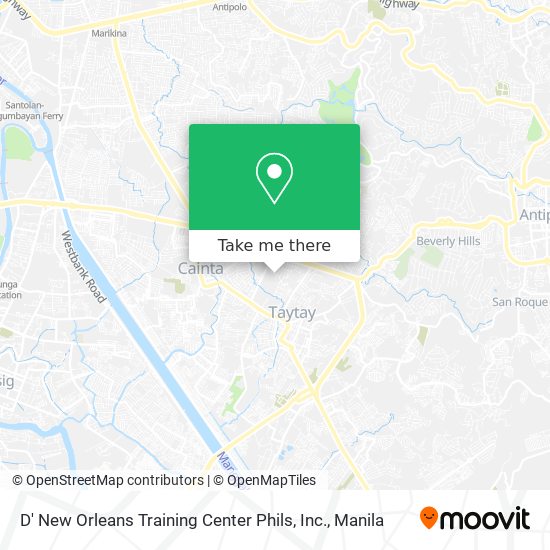 D' New Orleans Training Center Phils, Inc. map
