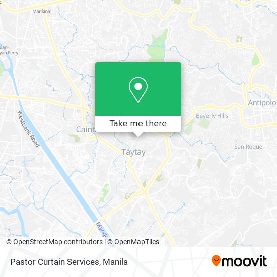 Pastor Curtain Services map