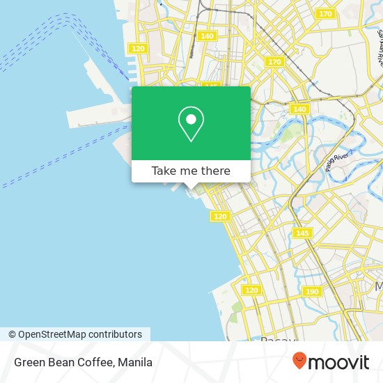 Green Bean Coffee, Barangay 666, Manila map