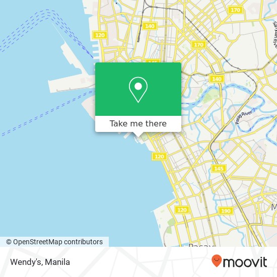 Wendy's, Barangay 666, Manila map