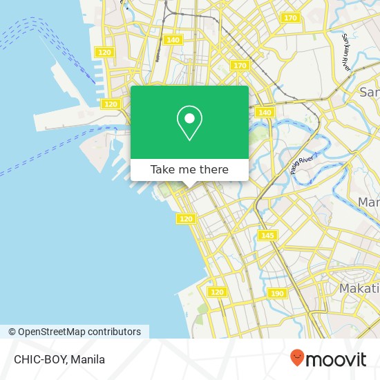 CHIC-BOY, United Nations Ave Barangay 666, Manila map