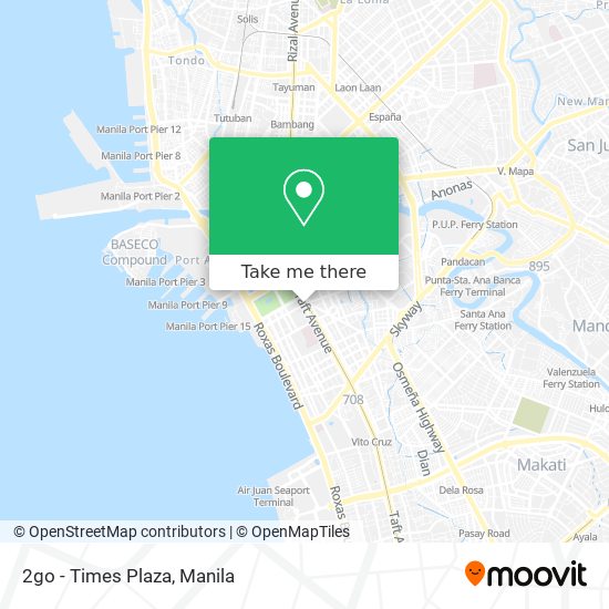 2go - Times Plaza map