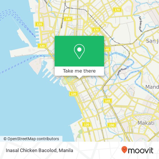 Inasal Chicken Bacolod, United Nations Ave Barangay 666, Manila map