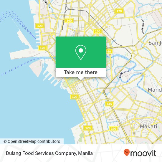 Dulang Food Services Company, Gen. Luna St Barangay 666, Manila map