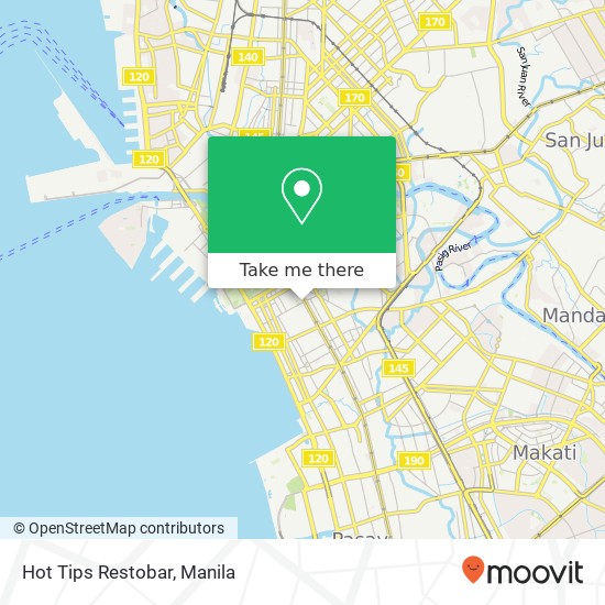 Hot Tips Restobar, Padre Faura St Barangay 670, Manila map