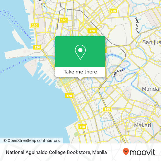 National Aguinaldo College Bookstore map