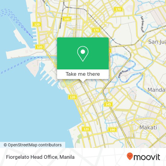 Fiorgelato Head Office, 1263 Gen. Luna St Barangay 676, Manila map