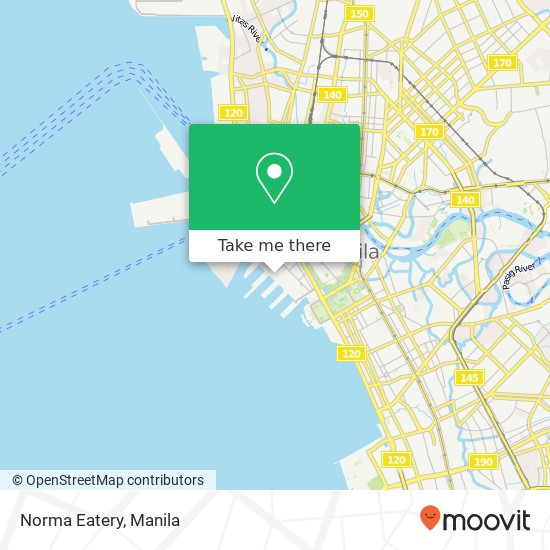 Norma Eatery, Barangay 653, Manila map