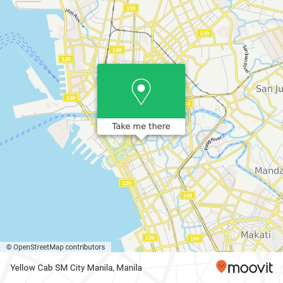 Yellow Cab SM City Manila, San Marcelino St Barangay 661, Manila map