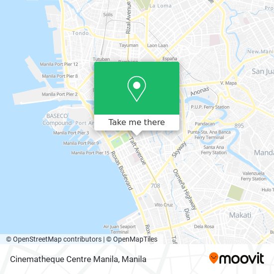 Cinematheque Centre Manila map
