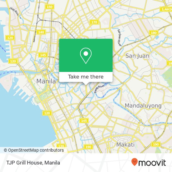 TJP Grill House, Pres. Quirino Ave Barangay 845, Manila map