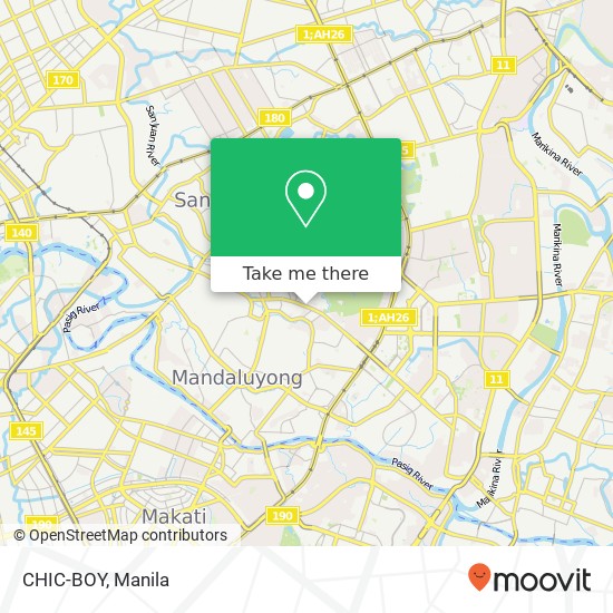 CHIC-BOY, Shaw Blvd Pleasant Hills, Mandaluyong map