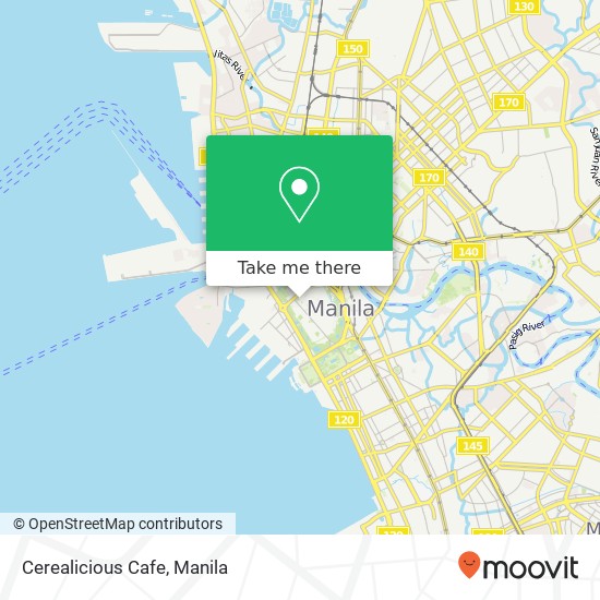 Cerealicious Cafe, Cabildo St Barangay 655, Manila map