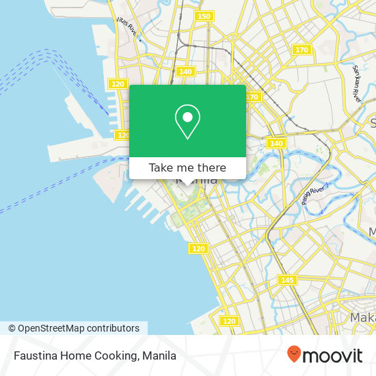 Faustina Home Cooking, Magallanes St Barangay 657, Manila map