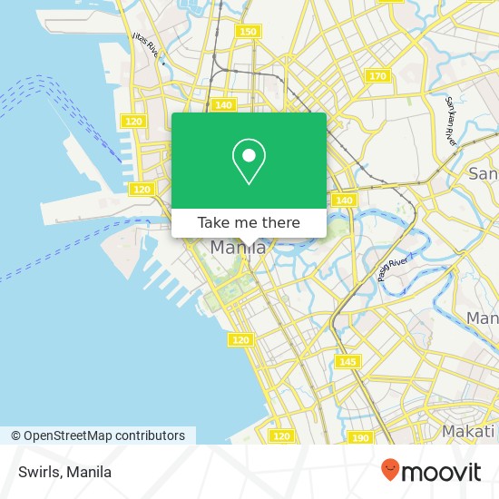 Swirls, Barangay 659, Manila map