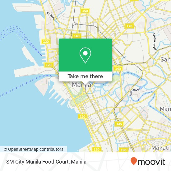 SM City Manila Food Court, Barangay 659, Manila map