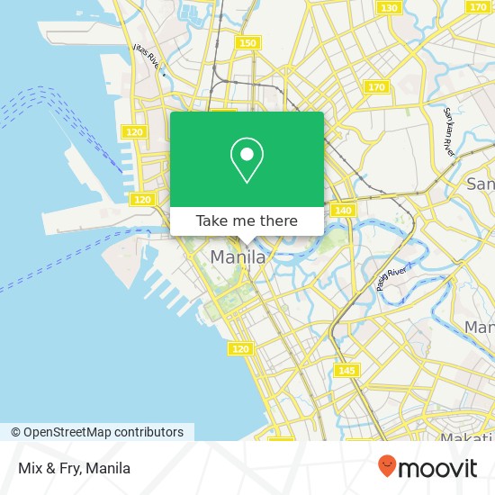 Mix & Fry, Arroceros Barangay 659-A, Manila map