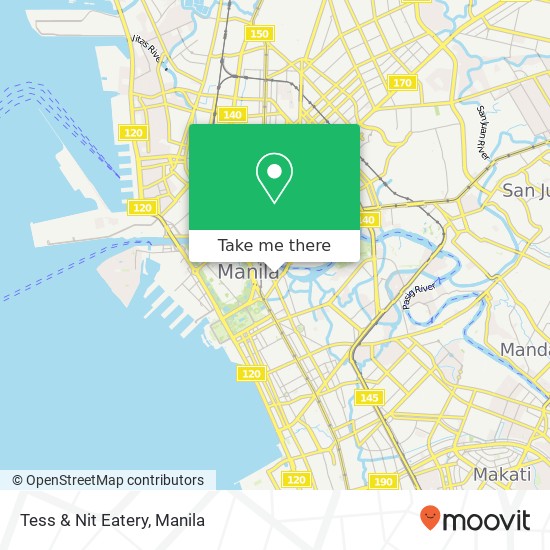 Tess & Nit Eatery, Cabral Barangay 659, Manila map