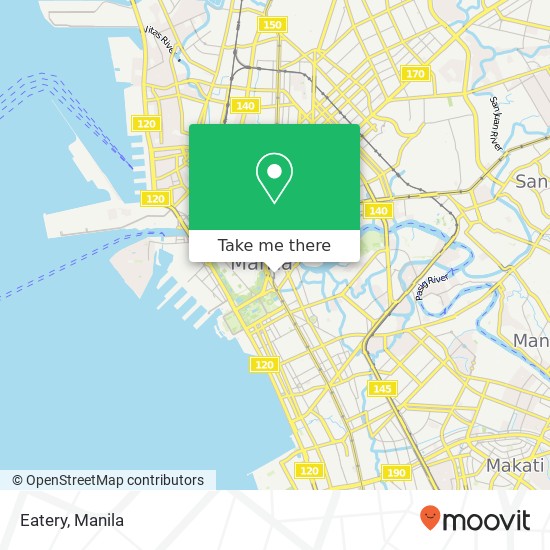 Eatery, Arroceros Barangay 659, Manila map