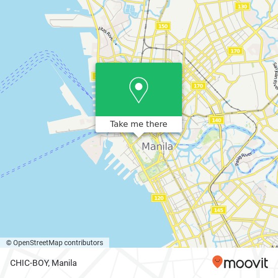 CHIC-BOY, Soriano Ave Barangay 656, Manila map