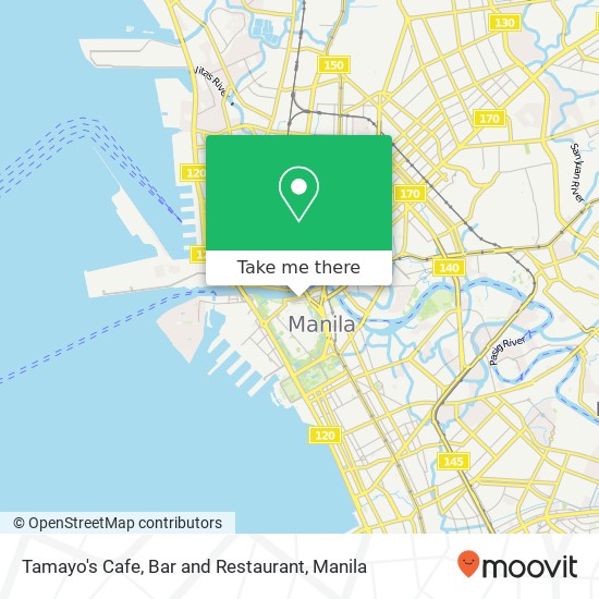 Tamayo's Cafe, Bar and Restaurant, Magallanes Dr Barangay 656, Manila map