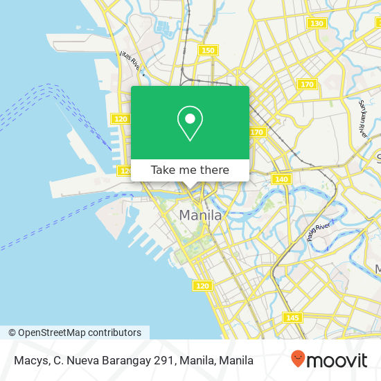 Macys, C. Nueva Barangay 291, Manila map