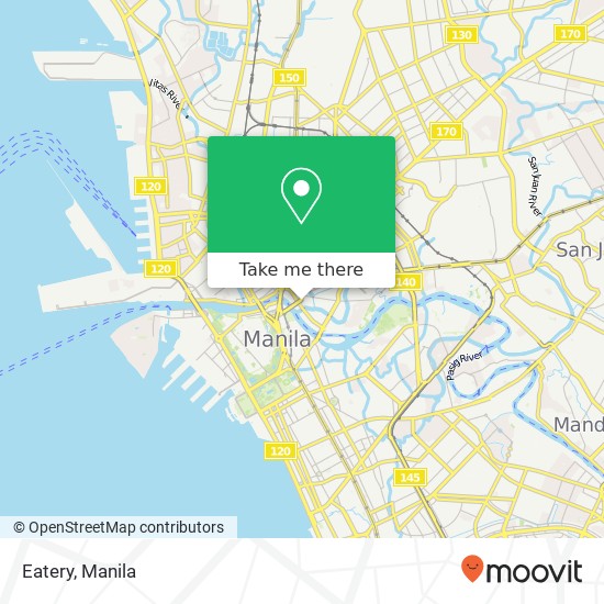 Eatery, Globo de Oro St Barangay 384, Manila map