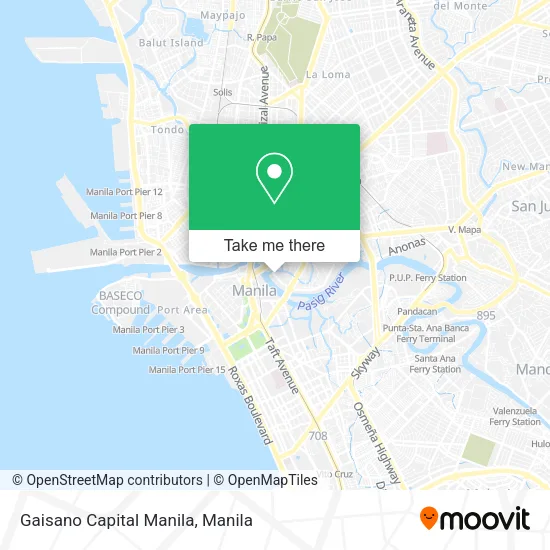 Gaisano Capital Manila map