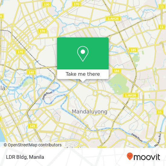 LDR Bldg, Romualdez Daang Bakal, Mandaluyong map