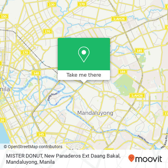 MISTER DONUT, New Panaderos Ext Daang Bakal, Mandaluyong map
