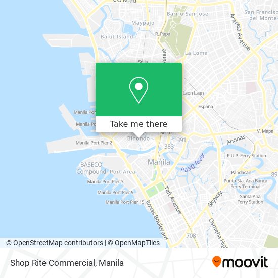 Shop Rite Commercial map