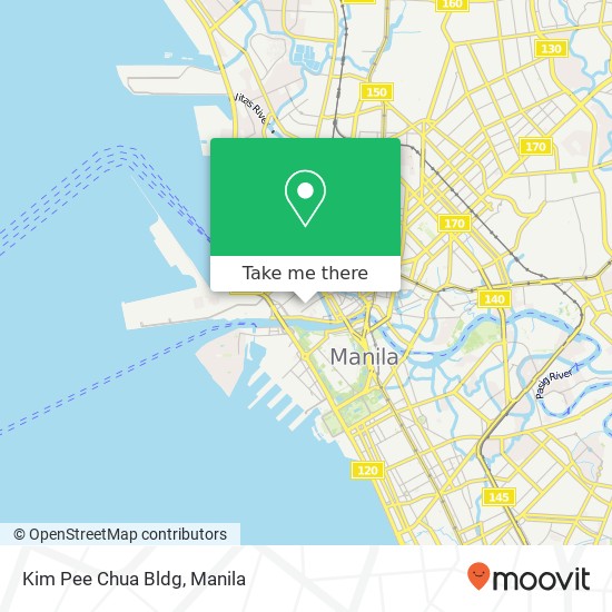 Kim Pee Chua Bldg, Tribune Barangay 285, Manila map