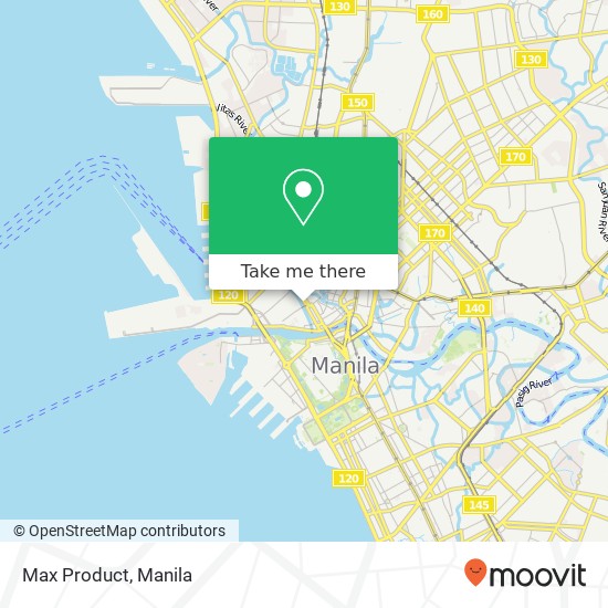 Max Product, Juan Luna St Barangay 287, Manila map