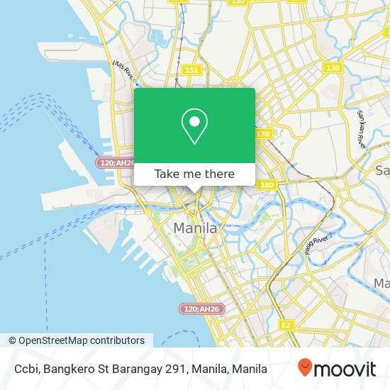 Ccbi, Bangkero St Barangay 291, Manila map