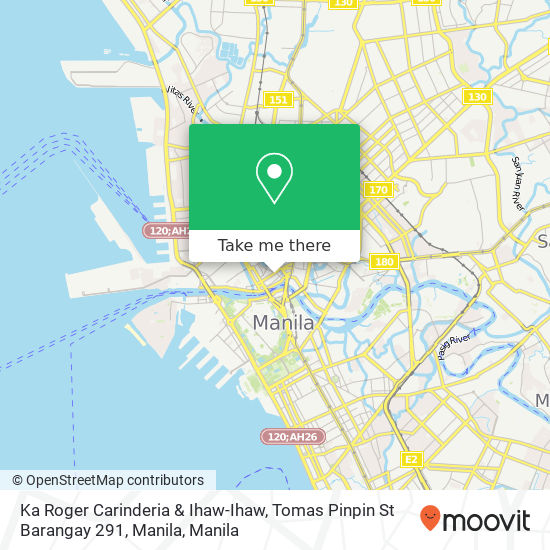 Ka Roger Carinderia & Ihaw-Ihaw, Tomas Pinpin St Barangay 291, Manila map