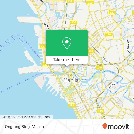Onglong Bldg, Gandara Barangay 290, Manila map
