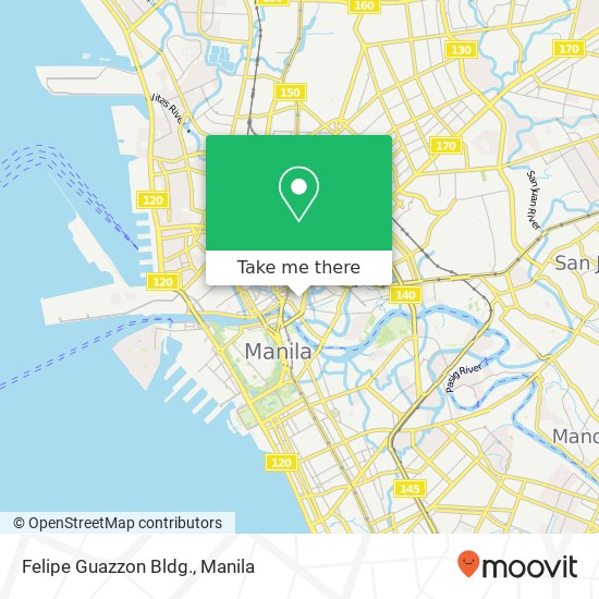 Felipe Guazzon Bldg., Carriedo Barangay 306, Manila map