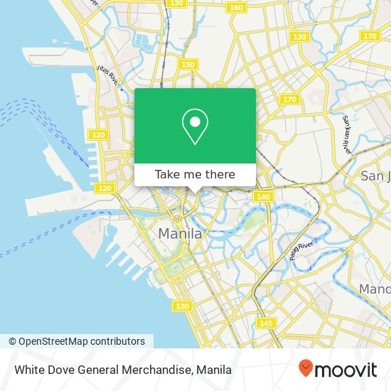 White Dove General Merchandise, P. Paterno St Barangay 306, Manila map