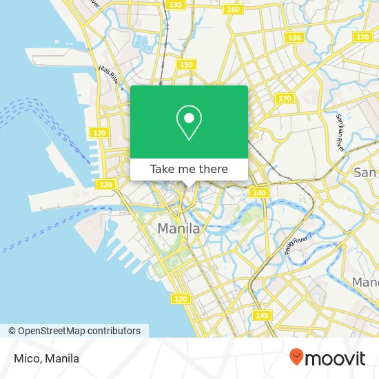 Mico, Padre Gomez St Barangay 307, Manila map