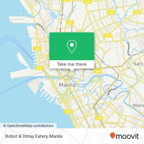 Bobot & Omay Eatery, Palma Barangay 306, Manila map