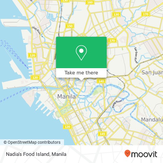 Nadia's Food Island, F. R. Hidalgo Barangay 393, Manila map