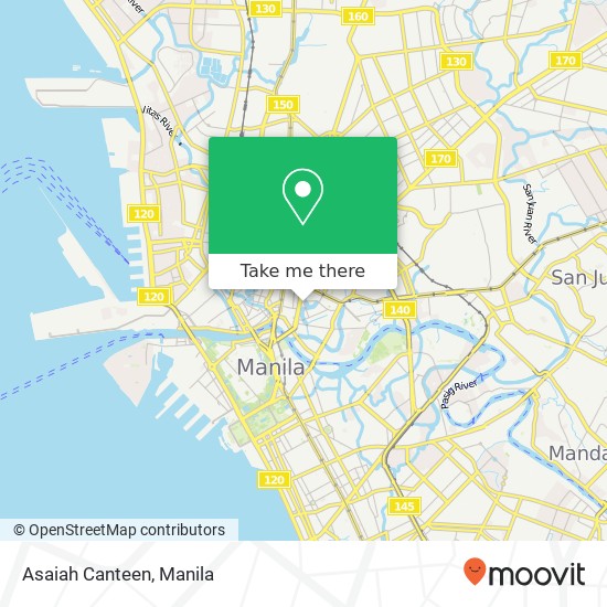 Asaiah Canteen, Z. P. de Guzman St Barangay 394, Manila map