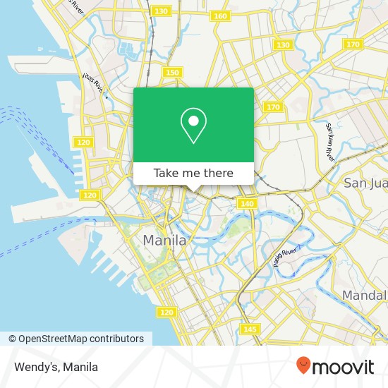 Wendy's, Matapang Barangay 392, Manila map
