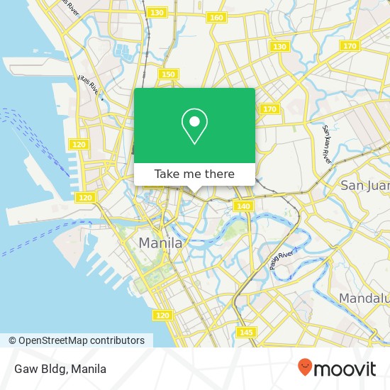 Gaw Bldg, Loyola St Barangay 395, Manila map
