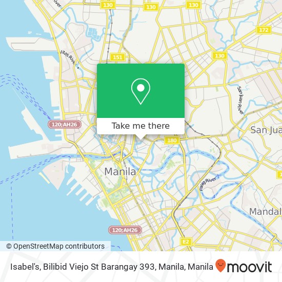 Isabel's, Bilibid Viejo St Barangay 393, Manila map