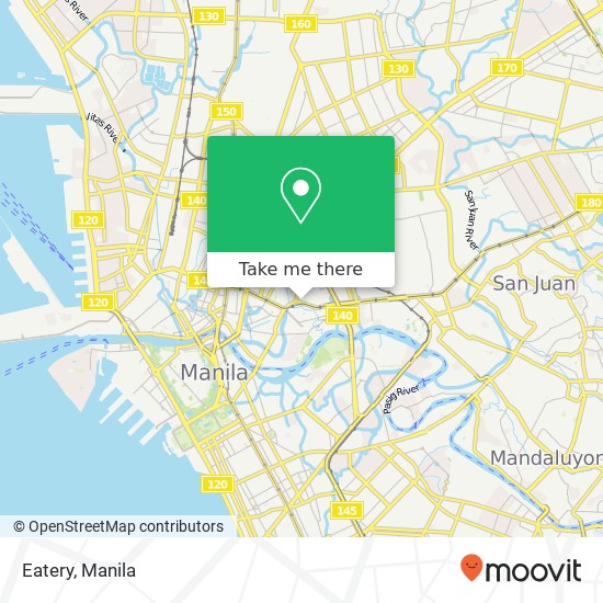 Eatery, Manrique St Barangay 415, Manila map