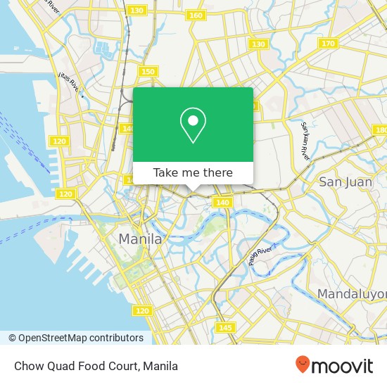 Chow Quad Food Court, Legarda St Barangay 415, Manila map
