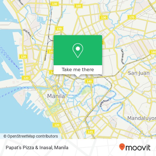 Papat's Pizza & Inasal, Legarda St Barangay 415, Manila map